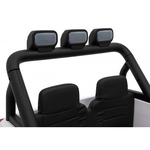 Terénne autíčko Geoland Power pre 2 deti Biele + Ovládač + Motory 2x200W + Batožinový priestor + Rádio MP3 + LED