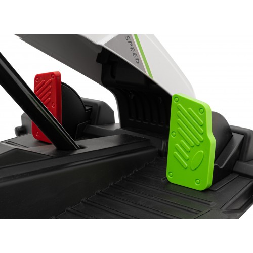 Motokára Fast 3 Drift na batériu pre deti Biela + Funkcia driftu + Motory 2x150W + Rádio LED + Pásy