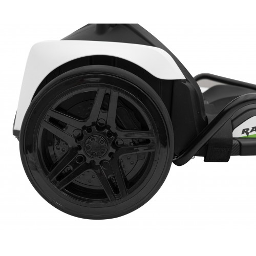 Motokára Fast 3 Drift na batériu pre deti Biela + Funkcia driftu + Motory 2x150W + Rádio LED + Pásy