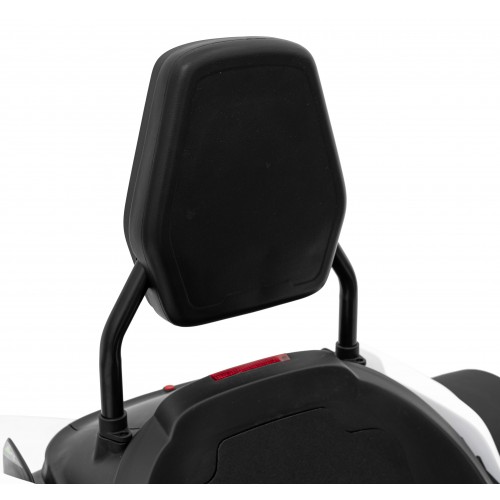 Motokára Fast 3 Drift na batériu pre deti Biela + Funkcia driftu + Motory 2x150W + Rádio LED + Pásy