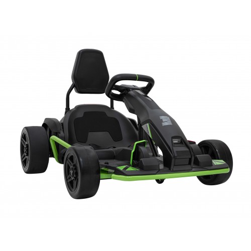 Motokára Fast 3 Drift na batériu pre deti Čierna + Funkcia driftu + Motory 2x150W + Rádio LED + Pásy