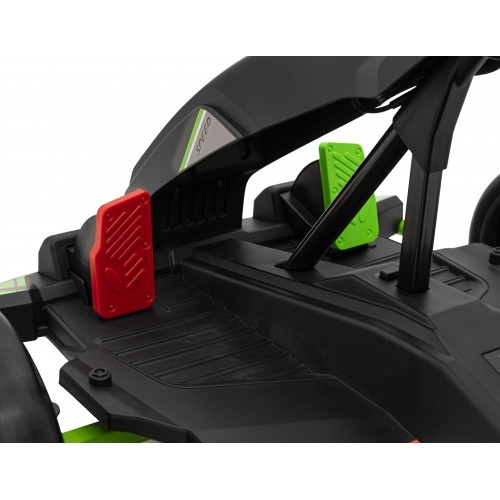 Motokára Fast 3 Drift na batériu pre deti Čierna + Funkcia driftu + Motory 2x150W + Rádio LED + Pásy