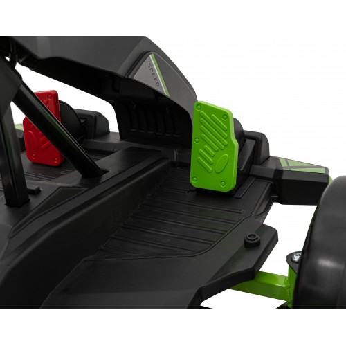 Motokára Fast 3 Drift na batériu pre deti Čierna + Funkcia driftu + Motory 2x150W + Rádio LED + Pásy