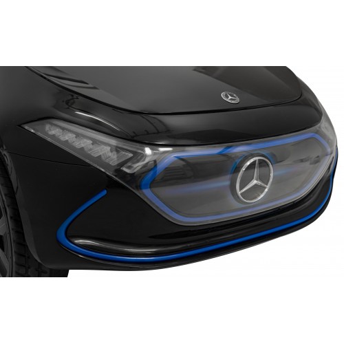 Mercedes Benz AMG EQA pre deti Čierny + Ovládač + 5-bodové pásy + EVA + Displej MP3 + LED