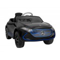Mercedes Benz AMG EQA pre deti Čierny + Ovládač + 5-bodové pásy + EVA + Displej MP3 + LED