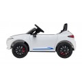 Mercedes Benz AMG EQA pre deti Biely + Ovládač + 5-bodové pásy + EVA + Displej MP3 + LED