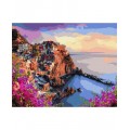 Maľovanie podľa čísiel Jasné Farby Sicílie 40x50 Plátno + Farby + Štetce