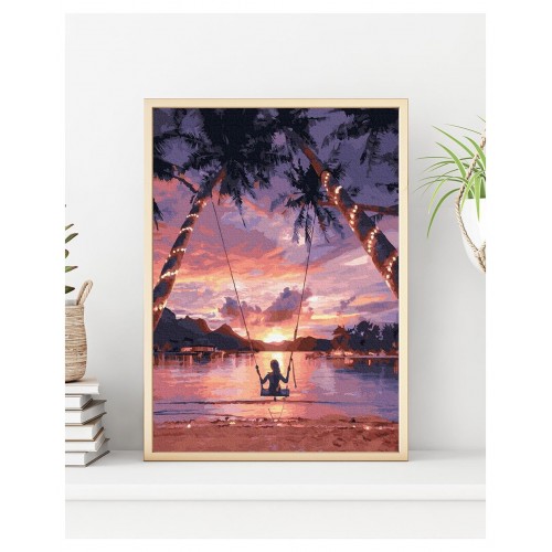 Maľovanie podľa čísiel Nebeská Rozkoš 40x50 Plátno + Farby + Štetce