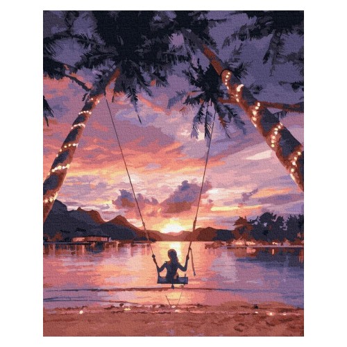 Maľovanie podľa čísiel Nebeská Rozkoš 40x50 Plátno + Farby + Štetce