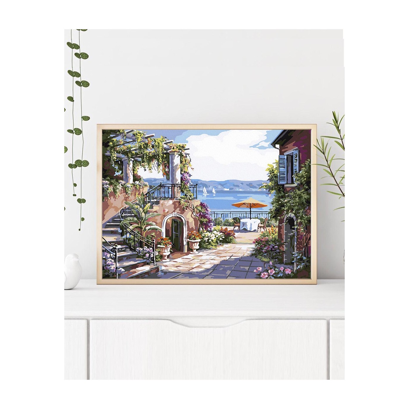 Maľovanie podľa čísiel Toskánska Terasa 40x50 Plátno + Farby + Štetce