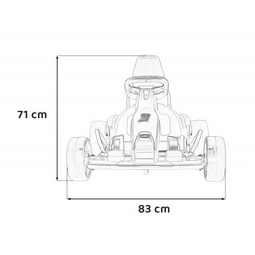 Motokára Fast 3 Drift na batériu pre deti Čierna + Funkcia driftu + Motory 2x150W + Rádio LED + Pásy