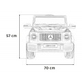 Mercedes AMG G63 pre deti Čierny + Diaľkové ovládanie + MP3 LED + Pomalý štart + EVA + Pásy