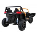 Buggy ATV Strong Racing pre 2 deti Zlatý + Bezkefkový motor + Nafukovacie kolesá + Audio LED