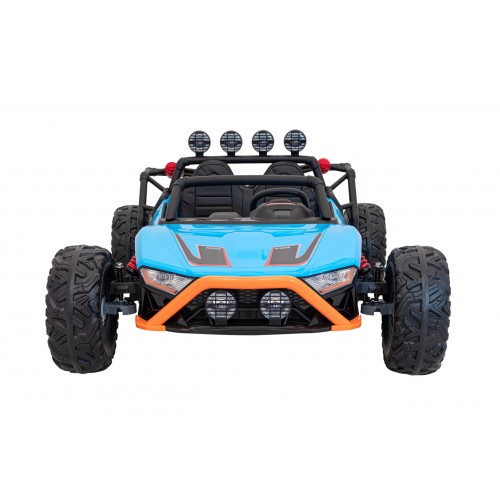 Auto Buggy Racing 5 na batériu pre deti Modré + Motory 2x200W + Ovládač + Audio LED + Pomalý štart