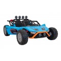 Auto Buggy Racing 5 na batériu pre deti Modré + Motory 2x200W + Ovládač + Audio LED + Pomalý štart