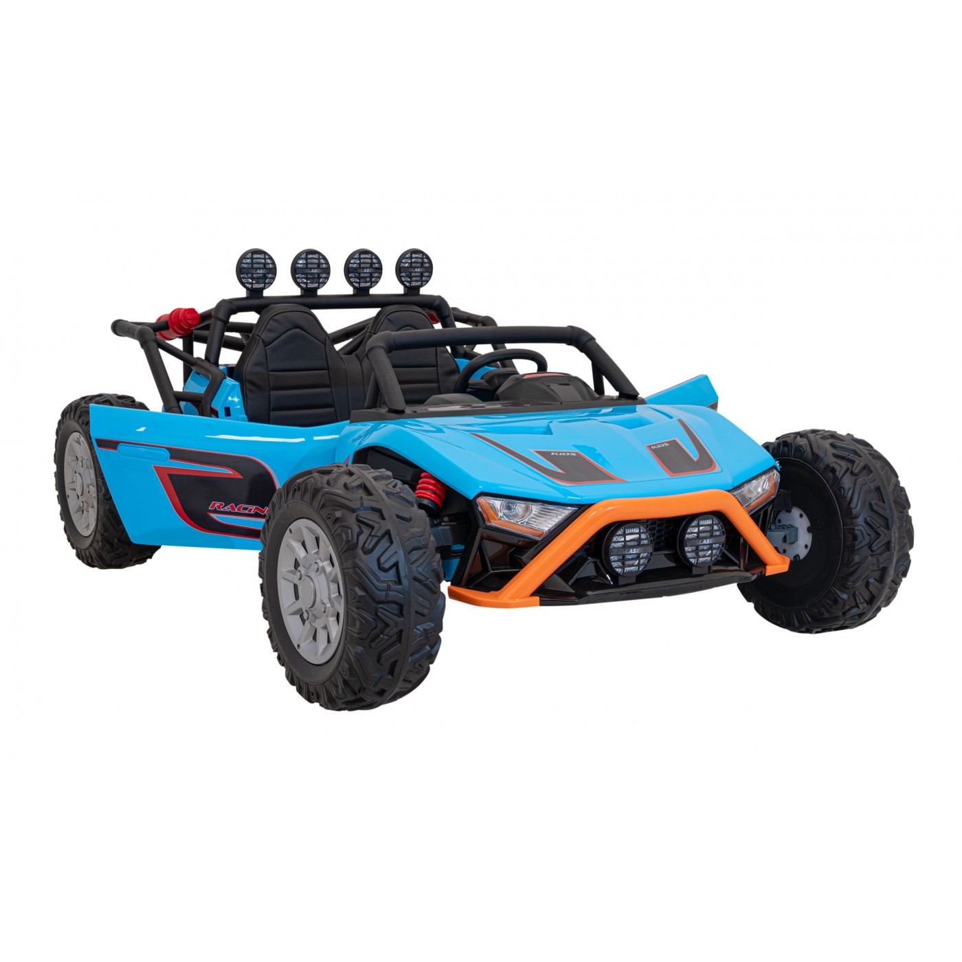 Auto Buggy Racing 5 na batériu pre deti Modré + Motory 2x200W + Ovládač + Audio LED + Pomalý štart