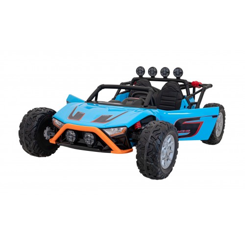 Auto Buggy Racing 5 na batériu pre deti Modré + Motory 2x200W + Ovládač + Audio LED + Pomalý štart