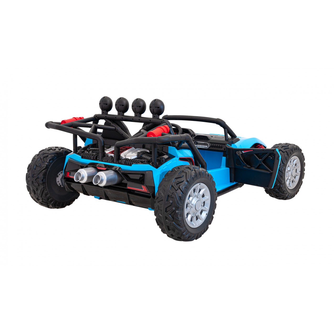 Auto Buggy Racing 5 na batériu pre deti Modré + Motory 2x200W + Ovládač + Audio LED + Pomalý štart
