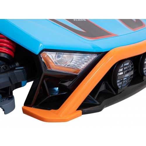 Auto Buggy Racing 5 na batériu pre deti Modré + Motory 2x200W + Ovládač + Audio LED + Pomalý štart