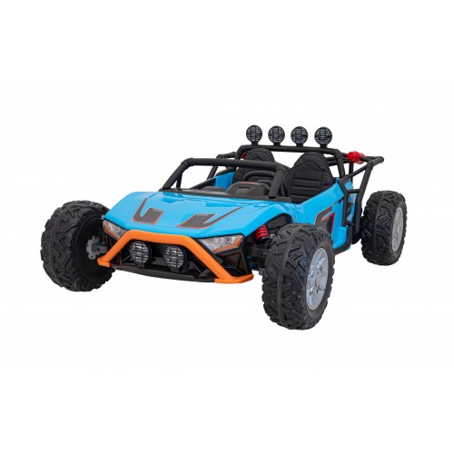 Auto Buggy Racing 5 na batériu pre deti Modré + Motory 2x200W + Ovládač + Audio LED + Pomalý štart