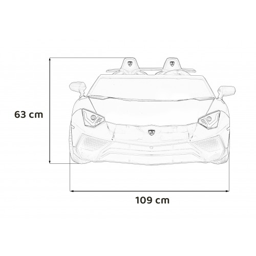 Vozidlo Lamborghini Aventador SV Modré
