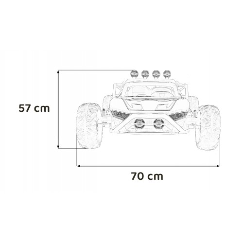 Vozidlo Buggy Racing 5 Červené