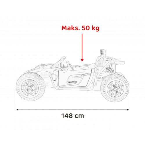 Vozidlo Buggy Racing 5 Čierne