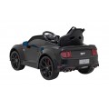 Auto Ford Mustang GT na batériu pre deti Čierny + Regulácia sedadla + Audio LED + EVA + Pomalý štart