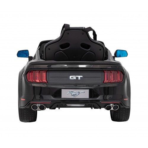 Auto Ford Mustang GT na batériu pre deti Čierny + Regulácia sedadla + Audio LED + EVA + Pomalý štart