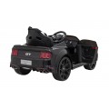 Auto Ford Mustang GT na batériu pre deti Čierny + Regulácia sedadla + Audio LED + EVA + Pomalý štart