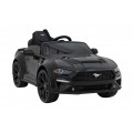 Auto Ford Mustang GT na batériu pre deti Čierny + Regulácia sedadla + Audio LED + EVA + Pomalý štart