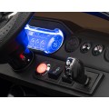 Auto Ford Mustang GT na batériu pre deti Čierny + Regulácia sedadla + Audio LED + EVA + Pomalý štart