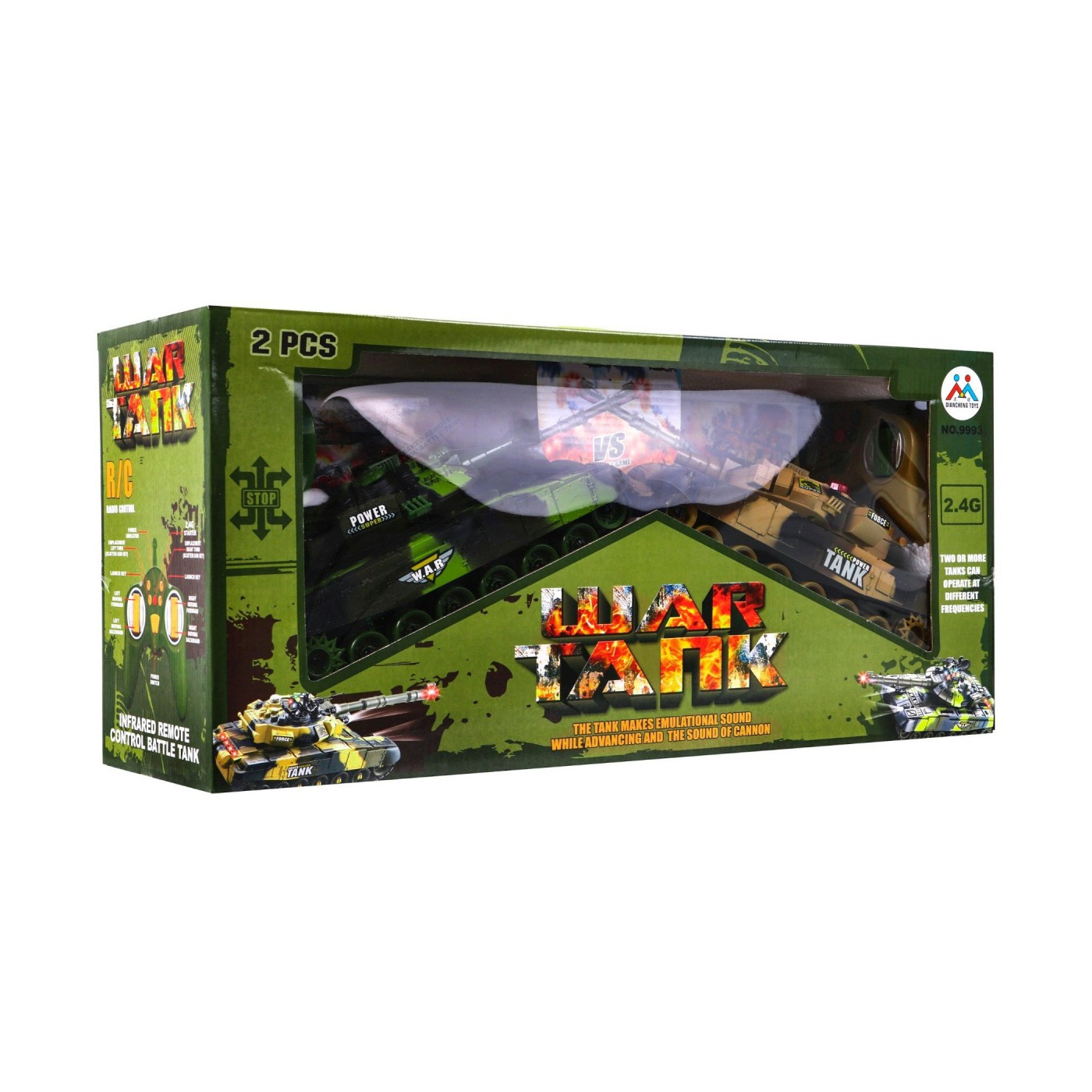 Diaľkovo ovládané 2 Tanky pre deti 3+ Veľká tanková bitka + Interaktívne efekty + Výstrely + Ovládače