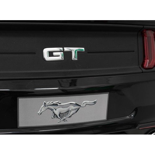Auto Ford Mustang GT na batériu pre deti Čierny + Regulácia sedadla + Audio LED + EVA + Pomalý štart