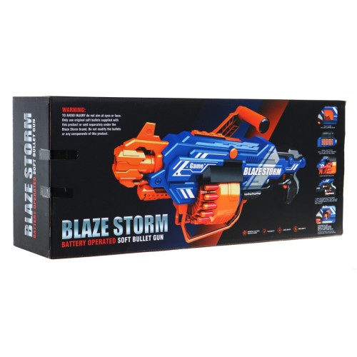 Veľký detská puška pre deti 8+ Blaze Storm 40 penových nábojov + podporná rukoväť
