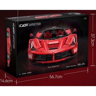 Stavebnica R/C Športové Autíčko Hypercar Červené EE