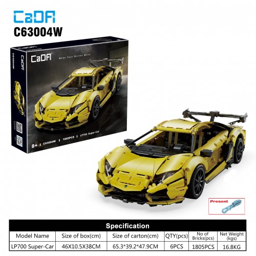 Stavebnica  Športové Auto 1805ks. EE