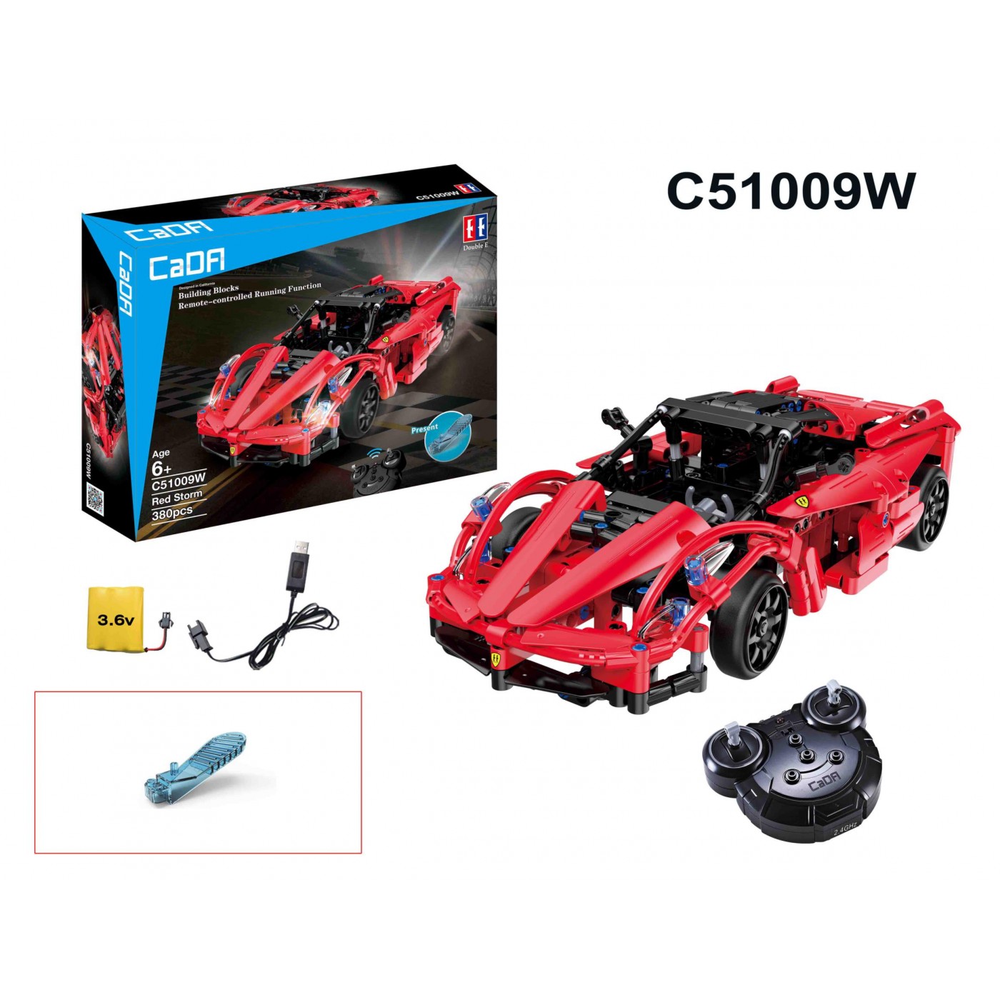 Stavebnica R/C Športové Auto 380ks. EE
