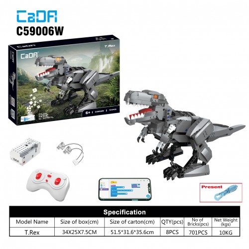 Stavebnica R/C Dinosaury 701ks. EE