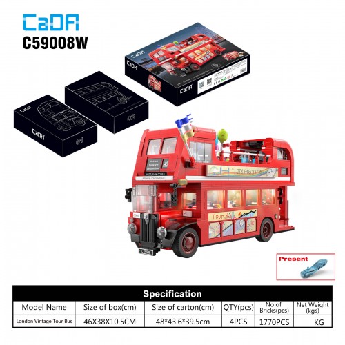 Stavebnica Anglický Autobus 1770ks. EE