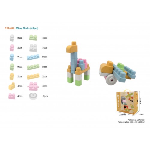 BIO kocky stavebnica pre najmenších 43 ks.