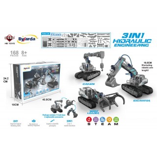 Sada vozidiel na skladanie 3v1 168 ks.