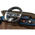 Auto BMW I4 na batériu pre deti Zlaté + Pomalý štart + EVA + Ekokoža + Audio LED + Ovládač