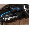 Auto BMW I4 na batériu pre deti Zlaté + Pomalý štart + EVA + Ekokoža + Audio LED + Ovládač