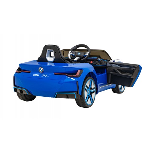 Auto BMW I4 na batériu pre deti Modéý + Pomalý štart + EVA + Ekokoža + Audio LED + Ovládač