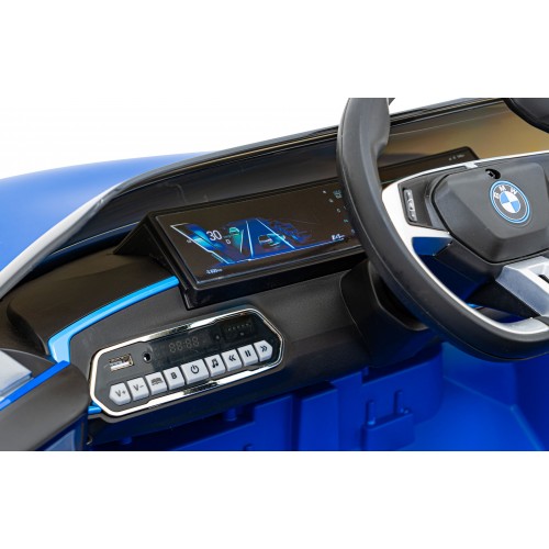 Auto BMW I4 na batériu pre deti Modéý + Pomalý štart + EVA + Ekokoža + Audio LED + Ovládač