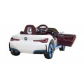 Auto BMW I4 na batériu pre deti Biele + Pomalý štart + EVA + Ekokoža + Audio LED + Ovládač