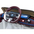 Auto BMW I4 na batériu pre deti Biele + Pomalý štart + EVA + Ekokoža + Audio LED + Ovládač
