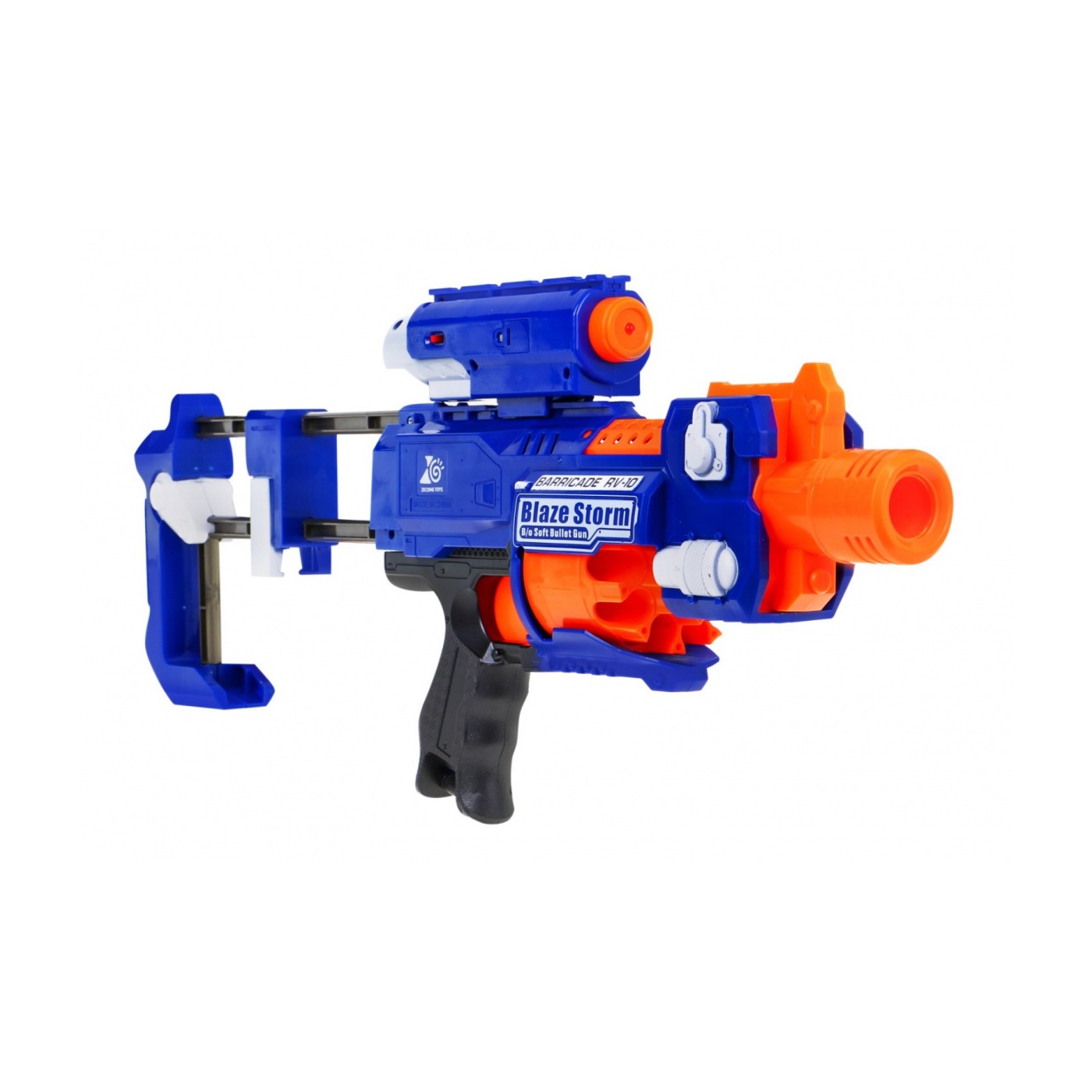 Puška pre deti 8+ Blaze Storm + 20 nábojov z peny + Laserové mieridlo + Pažba
