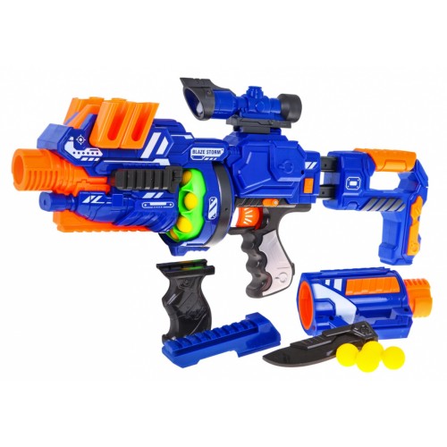 Puška pre tínedžerov 14+ Blaze Storm 12 guľôčok z peny + Mieridlo + Bajonet
